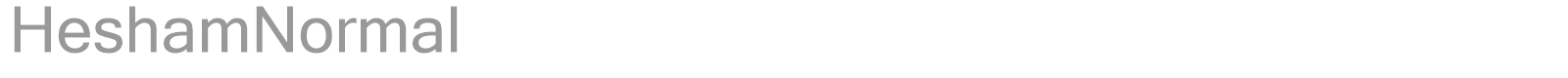 HeshamNormal font preview